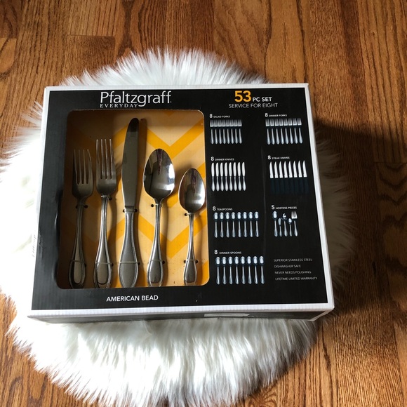 Pfaltzgraff Other - Pfaltzgraff Everyday American Bead spoon & forks